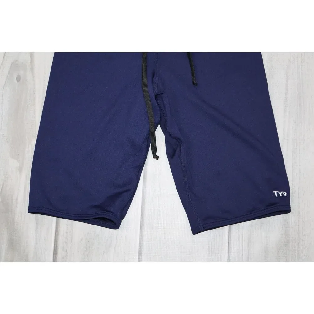 TYR Performance Triathlon Swimwear Compression Shorts - Men's size 36 Navy